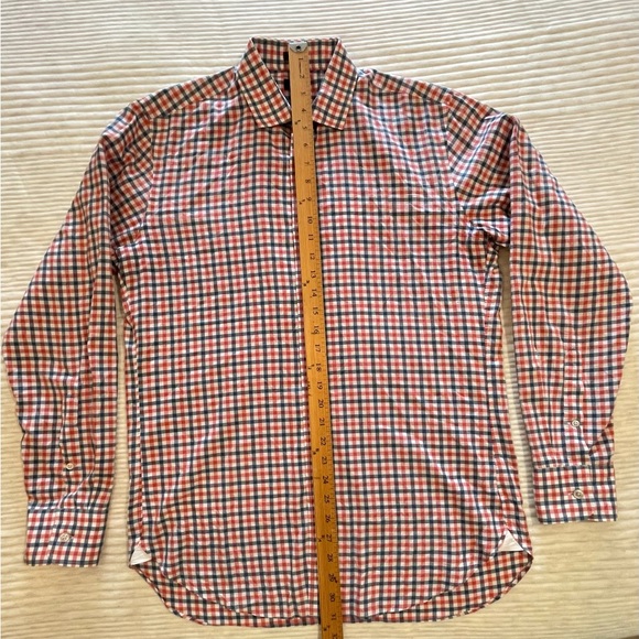 J.Crew Medium Slim Oxford Shirt Red, Blue, White 100% Cotton Casual Button Dow - Picture 6 of 10